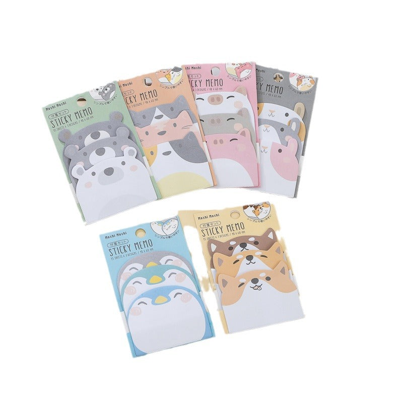 Wholesale of Paper Cartoon Animal Shaped Sticky Notes